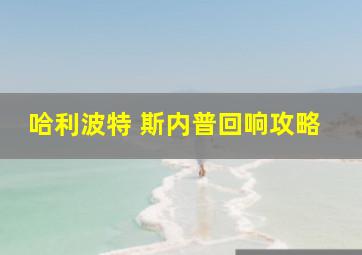 哈利波特 斯内普回响攻略